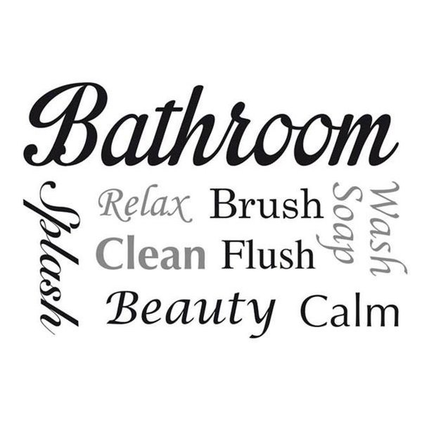Brewster Home Fashions Brewster Home Fashions CR-62305 Bathroom Wall Quote - 27.6 in. CR-62305